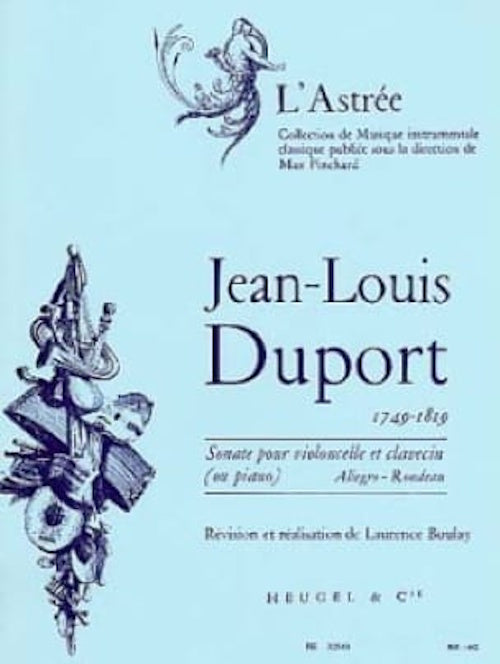 Heugel Duport Jean-Louis - Sonate en Ut pour Violoncelle & Piano