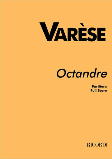 Varese Edgar - Octandre - Partitur