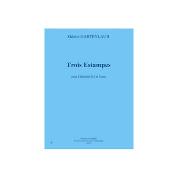 GARTENLAUB ODETTE - ESTAMPES (3) - CLARINETTE SIB ET PIANO
