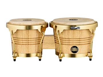 WB200 WOOD BONGOS 6 3/4 MACHO AND 8 HEMBRA GOLD TONE HARDWARE