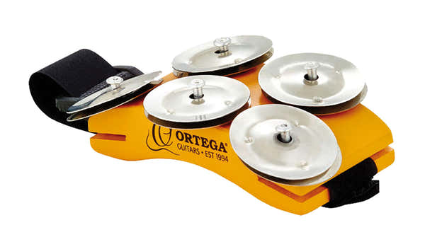 Ortega OSSFT FOOT TAMBOURINE MIT STEEL JINGLES