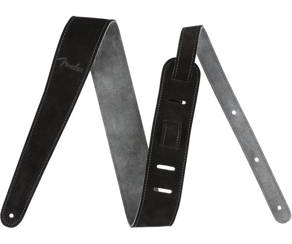 2" Wildledergurt Schwarz/Grau wendbar