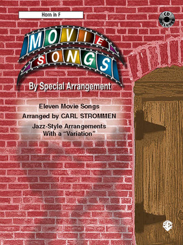 MOVIE SONGS BY SPECIAL ARRANGEMENT + CD - FRENCH HORN AND PIANO