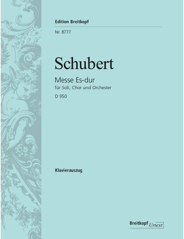 Schubert - Mass In Eb Major D 950 D 950 - Soloists Choeur Mixte Et Orchestre