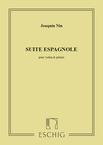 NIN - SUITE ESPAGNOLE - VIOLON ET GUITARE