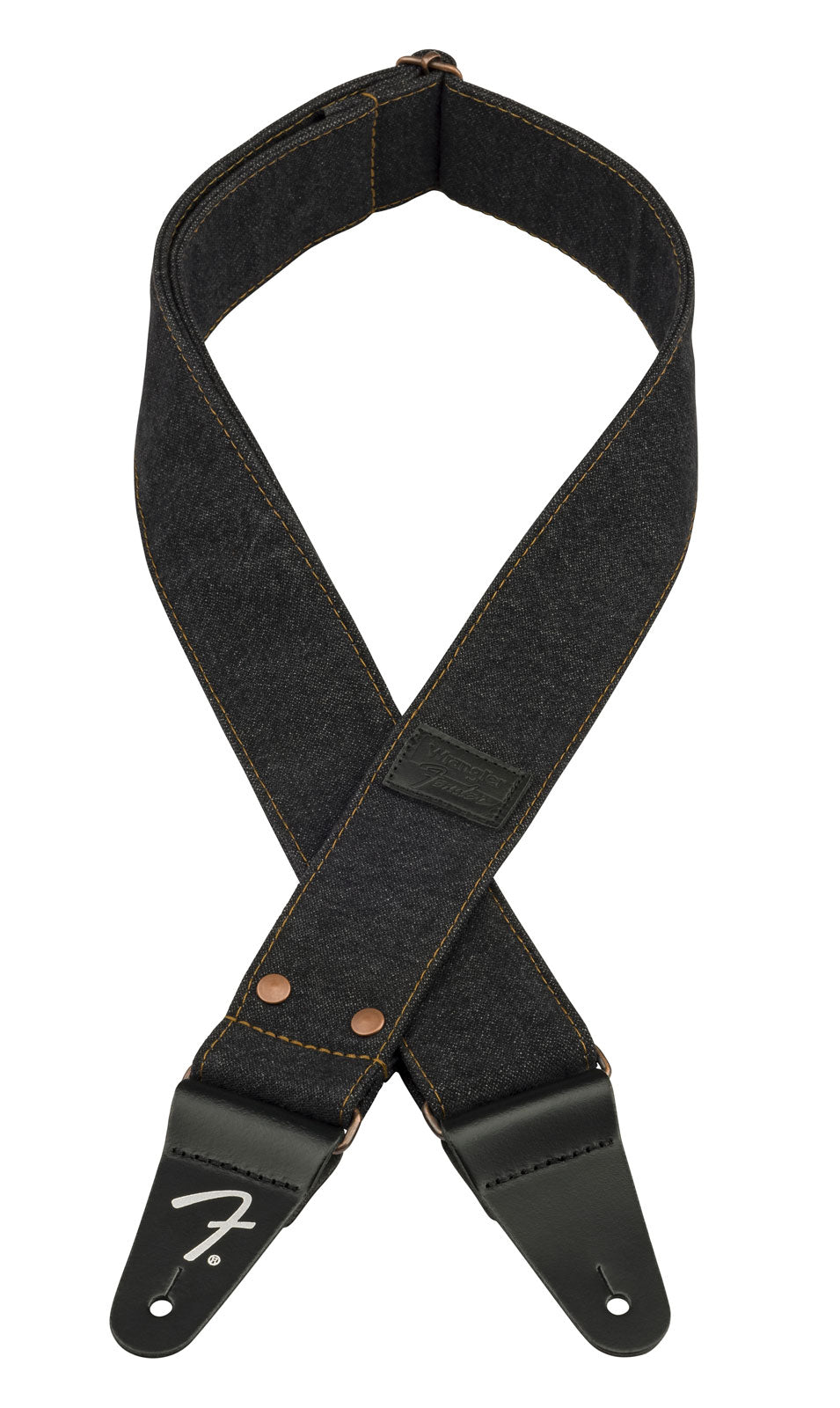 X Wrangler Genieteter Denim-Gurt Schwarz