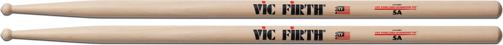 JOE PORCARO "DIAMOND TIP" SERIES DRUMSTICKS - 5A