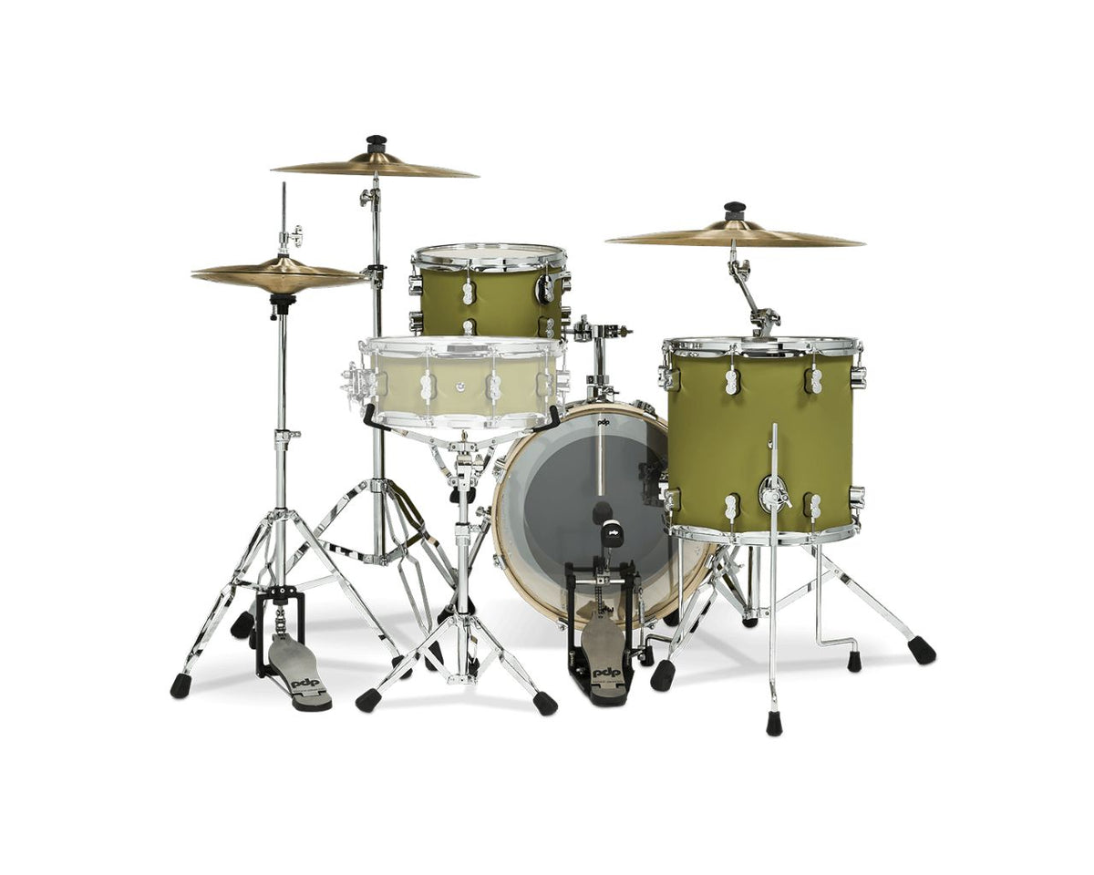 SHELL SET CONCEPT MAPLE FINISH PLY BOP KIT 18" SATIN OLIVE PDCM18BPSO