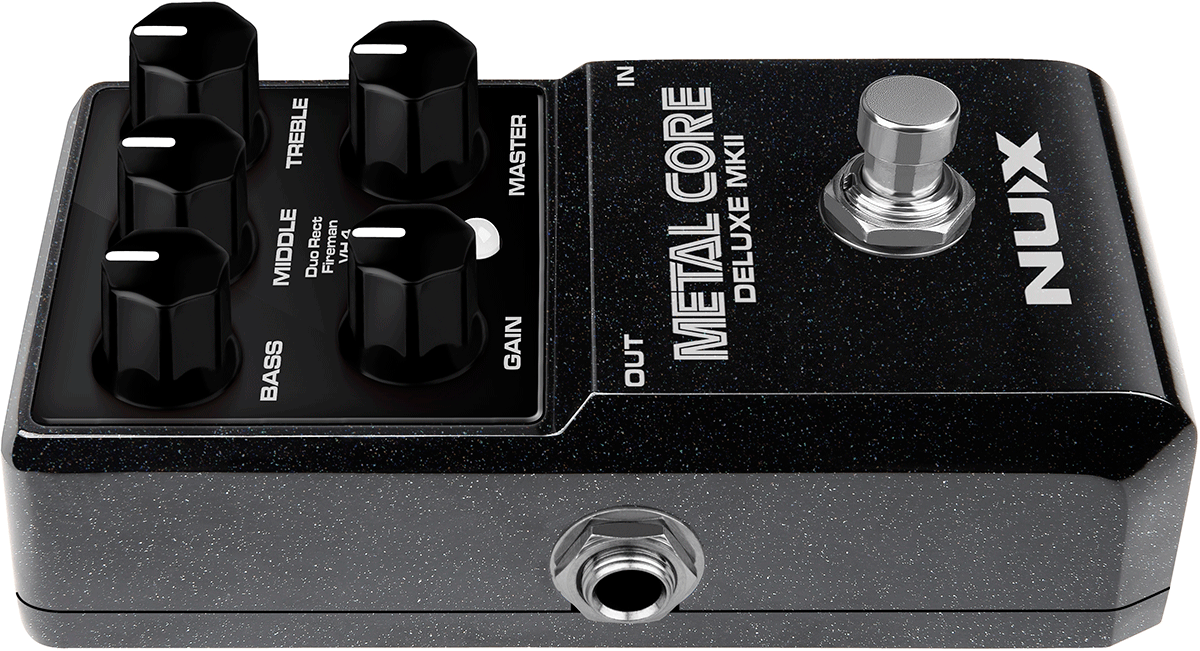 PREAMP-PEDAL MIT DREI VERSCHIEDENEN HIGH-GAIN-GITARRENVERSTÄRKER-SOUNDS