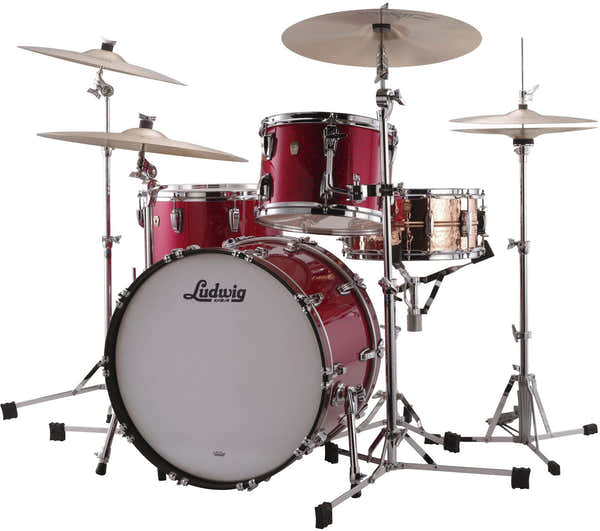Ludwig Drums Classic Maple Red Sparkle (3 Kessel)