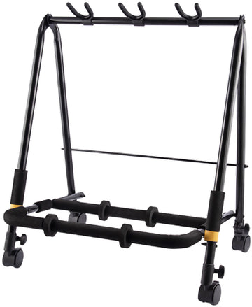Gitarrenrack für 3 Gitarren mit Rollen