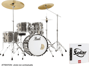 ROADSHOW JAZZ 18 + B-50 BRONZE METALLIC + SOLAR CYMBALS