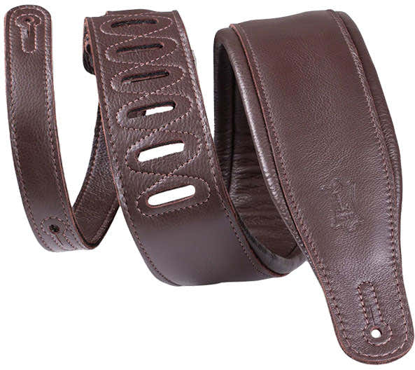 Gepolstertes Premium-Leder 8,25cm - Dunkelbraun-Dunkelbraun
