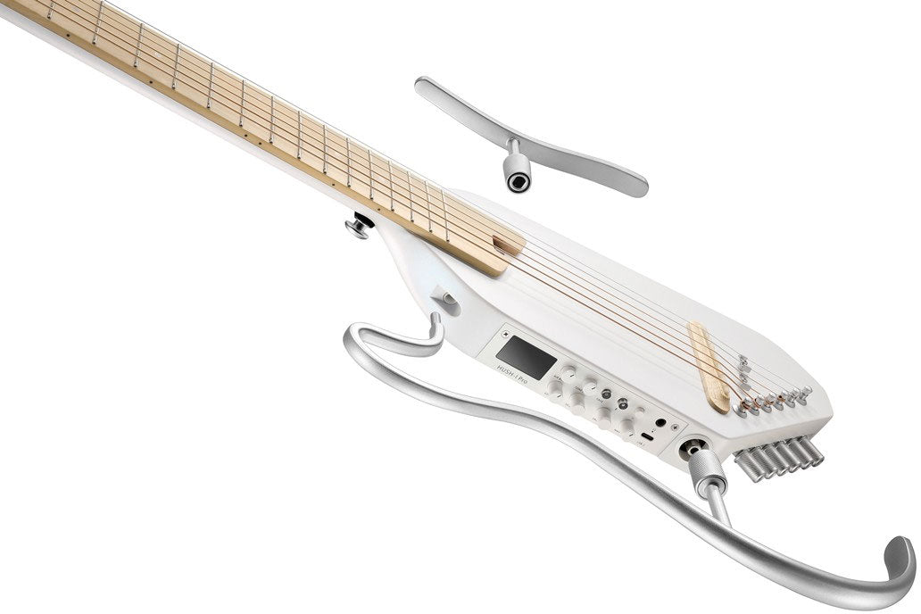HUSH-I Pro Travel Guitar Weiß
