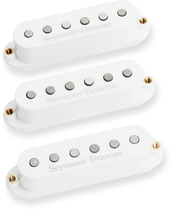 HUMBUCKER FORMAT SIMPLE FORMAT STACK PLUS KIT STRAT KIT WHITE
