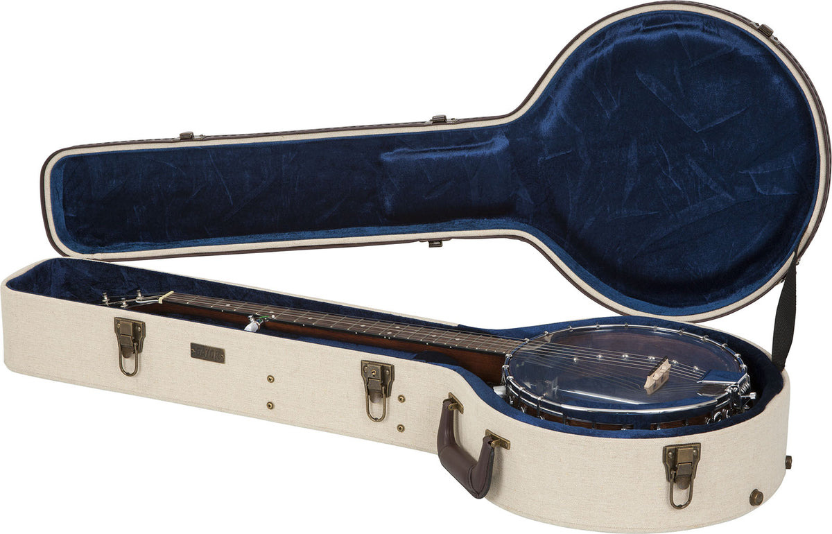 Banjo XL Beige Deluxe-Holzkoffer - GW