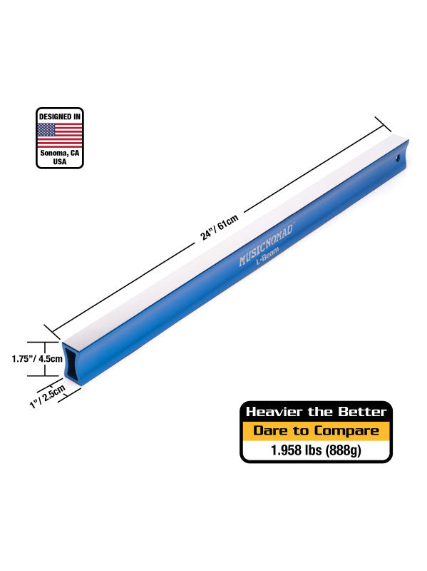MN812 L-beam Schleifstab für Bünde Bässe - 61cm