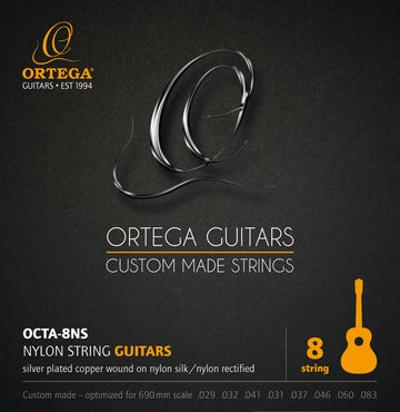 STRINGS PACK GUITAR 8 CORDES ORTEGA