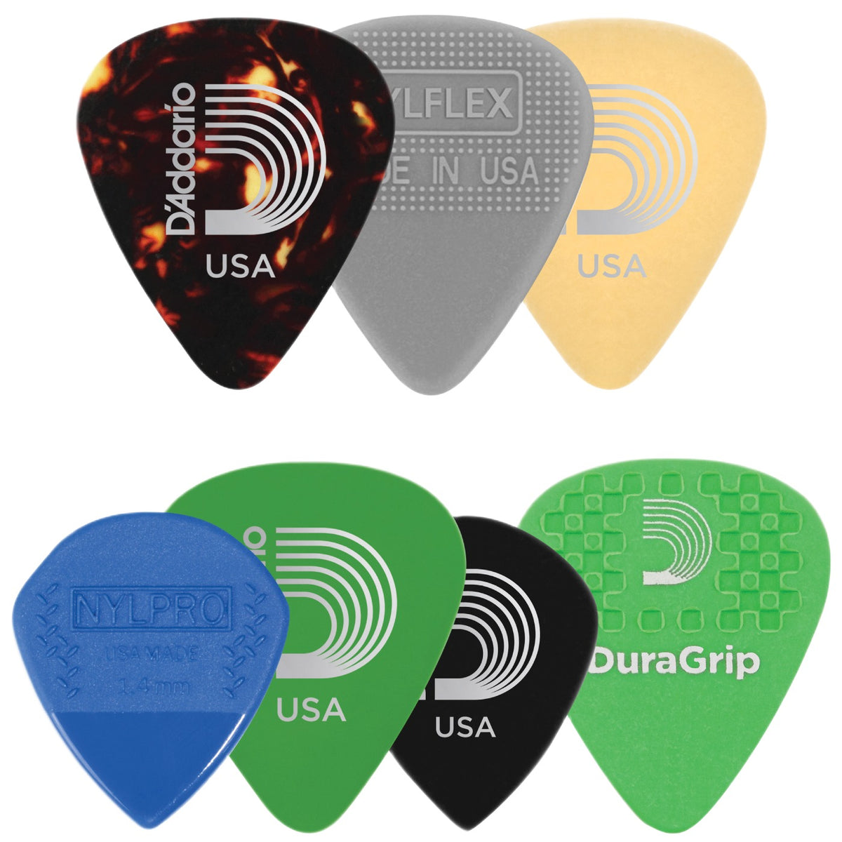 D'ADDARIO 1XVP4-5 Packung Von 5 Medium-Plektren