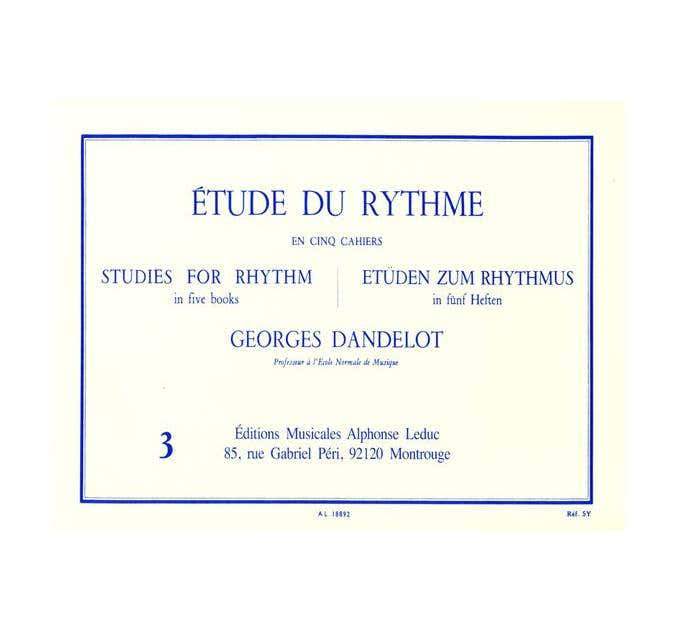 Dandelot Georges - Rhythmusschulung Band 3