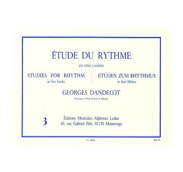 Dandelot Georges - Etude Du Rythme Vol.3