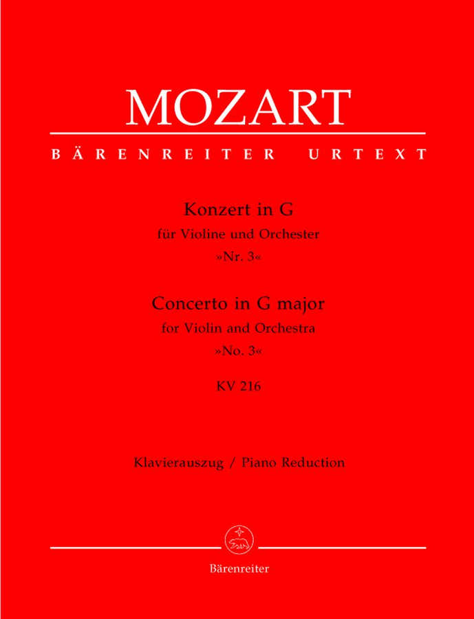 Moz W.A. - Concerto N°3 En Sol Majeur Kv 216 - Violon Piano