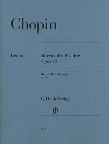 Chopin F. - Barcarolle Op. 60 - Piano
