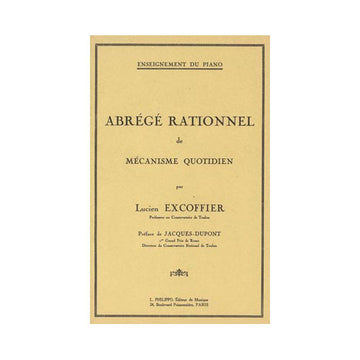 Excoffier - Abrégé Rationnel Mécanisme - Klavier